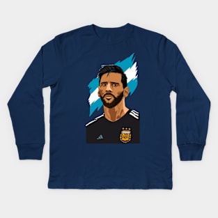 Messi AFA 3 stars Kids Long Sleeve T-Shirt